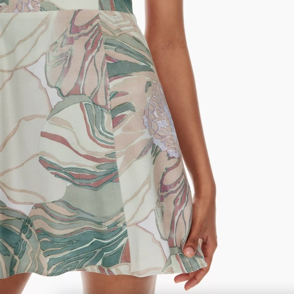 Wilfred Fable Dress Floral Bustier Mini Dress Frzn Gry/Pastel Sg Grn NWT - Sz 4 - Picture 4 of 16